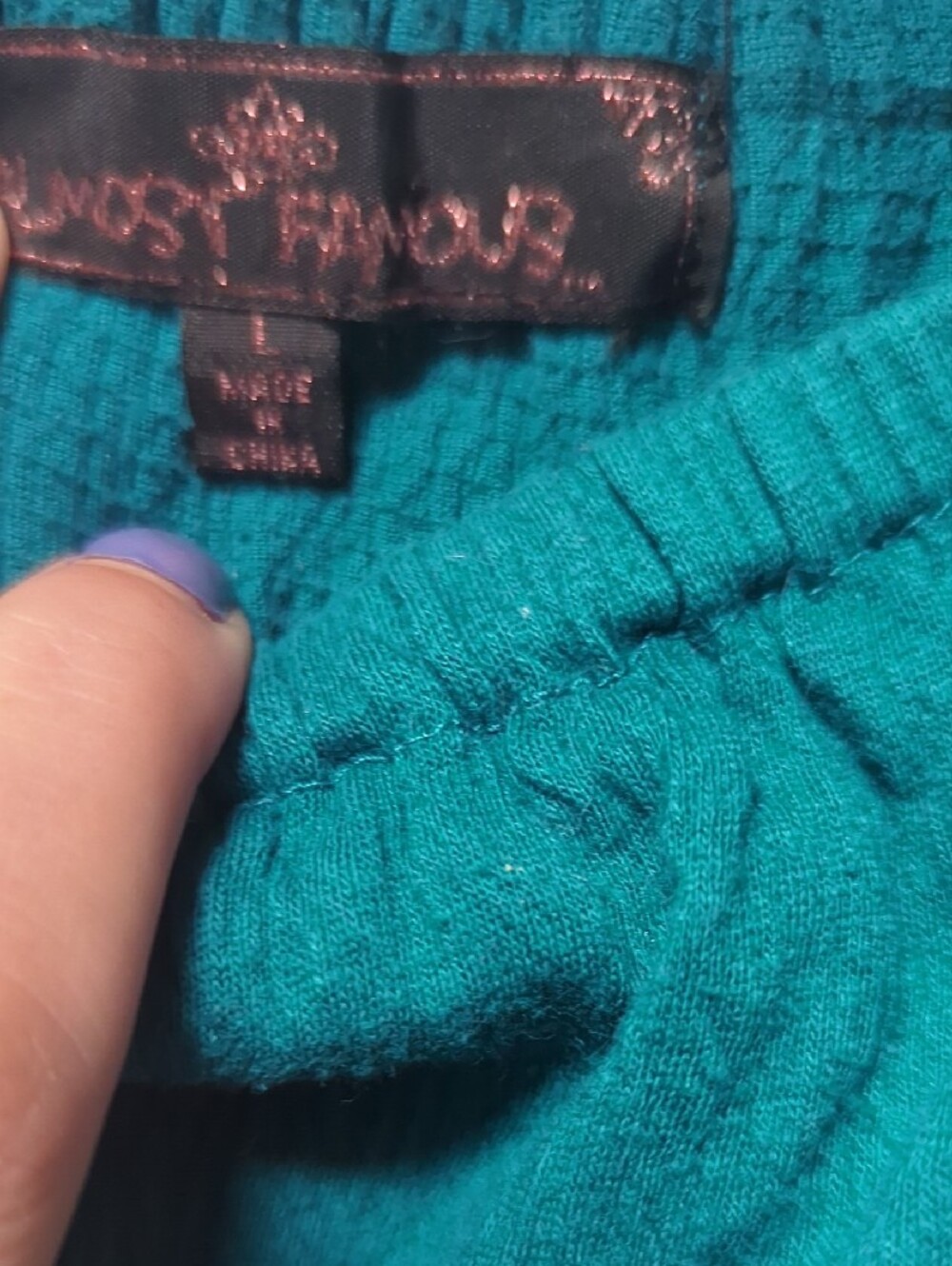 Almost Famous Teal Off-Shoulder High-Low Ruffle Dress - Picture 2 of 4